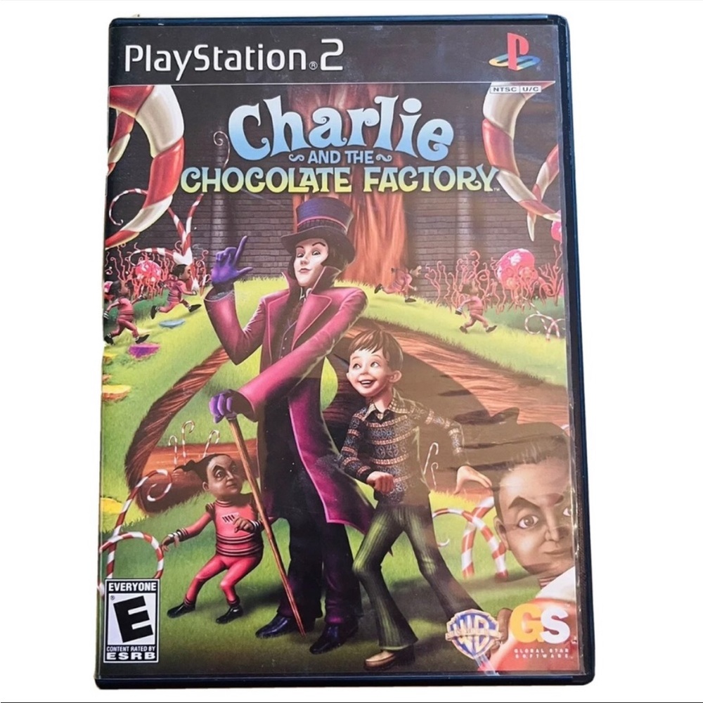 Charlie and the Chocolate Factory Sony PlayStation 2 Game 2005 Rated E + Case